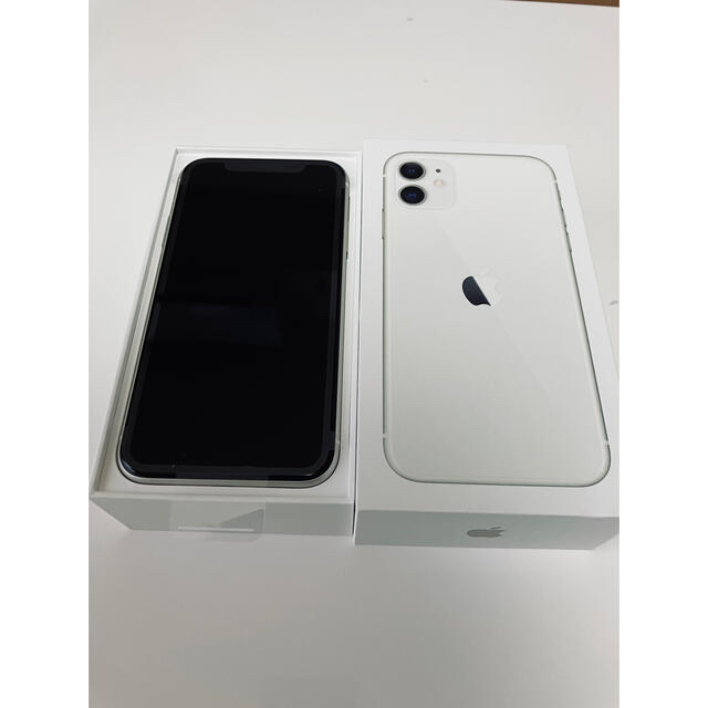 SIMフリー対応SIMサイズiPhone11 本体 64GB white SIMフリー ホワイト 白64gb