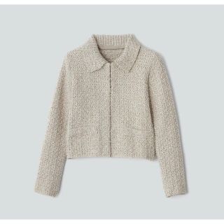 フォクシー(FOXEY)のFOXEY KNIT JACKET "NOISETTE" 38(その他)