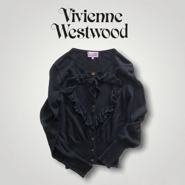 Vivienne Westwood ヴィヴィアン ハート フリル カーディガン