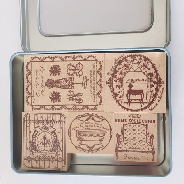 東京アンティーク スタンプセット 缶ケース 廃盤レア 未使用 廃盤レア 東京アンティーク スタンプセット 缶ケース 廃盤レア 未使用 廃盤レア
