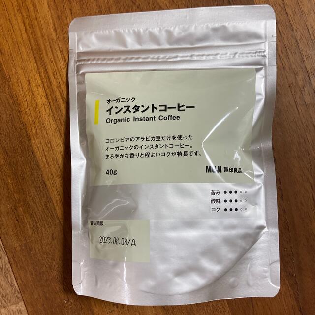 MUJI (無印良品)(ムジルシリョウヒン)の無印良品　オーガニックインスタントコーヒー40g 食品/飲料/酒の飲料(コーヒー)の商品写真