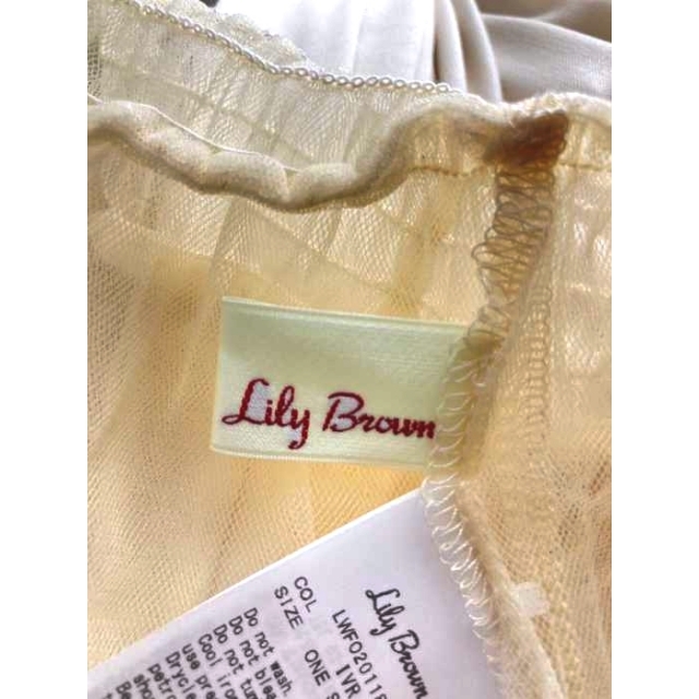 Lily Brown(リリーブラウン) チュール刺繍ワンピース レディース レディースのワンピース(その他)の商品写真