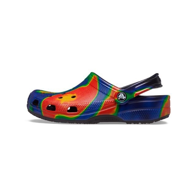 crocs(クロックス)の25cm クロックス クラシック ソーラライズド クロッグ ブラック×ネイビー メンズの靴/シューズ(サンダル)の商品写真