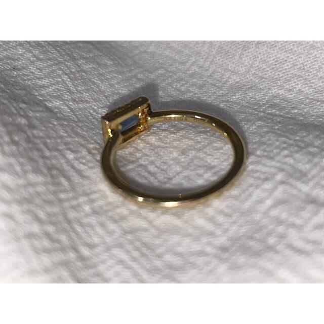 ロンドンブルートパーズ　パヴェダイヤモンド　リング　5号 レディースのアクセサリー(リング(指輪))の商品写真