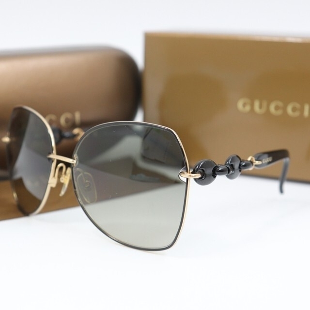 Gucci(グッチ)の美品★GUCCI グッチ★サングラス ティアドロップ グラデーション 　黒 メンズのファッション小物(サングラス/メガネ)の商品写真