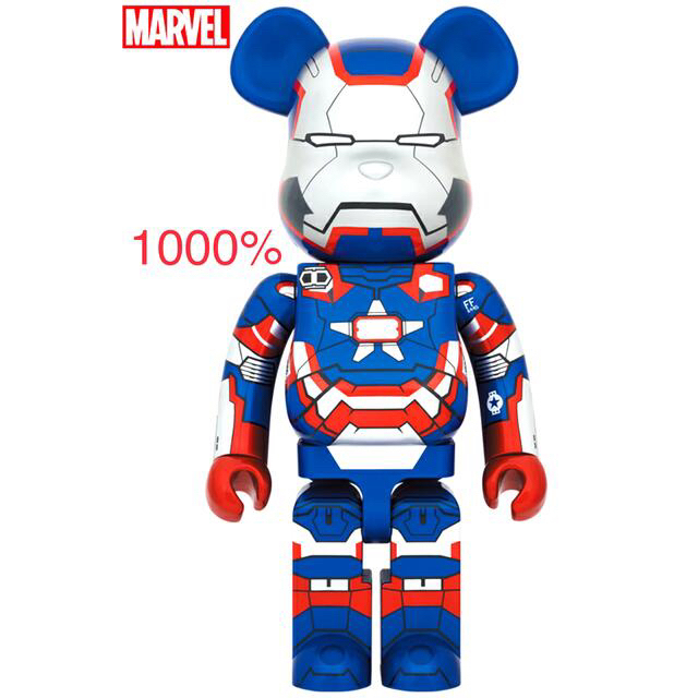 最終値下げ BE@RBRICK IRON PATRIOT 1000％エンタメ/ホビー