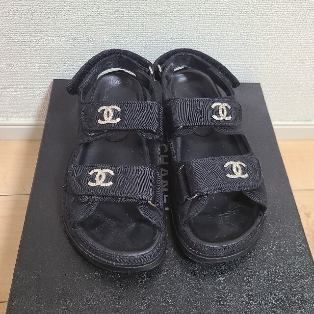 史上最も激安】 CHANEL シャネルサンダル 大人気 スポーツサンダル ...