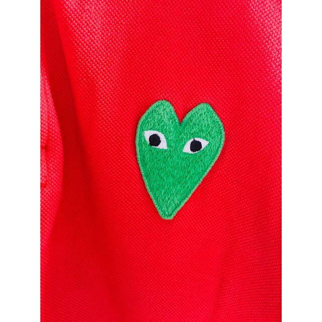 COMME des GARCONS(コムデギャルソン)の【人気★激希少★初期★】プレイコムデギャルソン グリーンハート ポロシャツ メンズのトップス(ポロシャツ)の商品写真