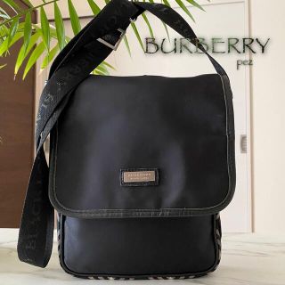 バーバリーブラックレーベル(BURBERRY BLACK LABEL)の超美品 BURBERRY バーバリー レザーショルダーバッグ(ショルダーバッグ)