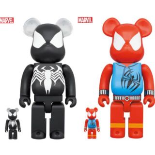 メディコムトイ(MEDICOM TOY)のBE@RBRICK SPIDER-MAN BLACK & SCARLET(フィギュア)