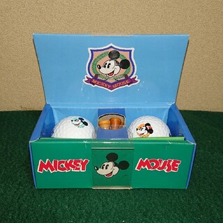 ディズニー(Disney)のディズニー ミッキーマウス ゴルフボール 2個、ティー 10本⛳🏌️(その他)