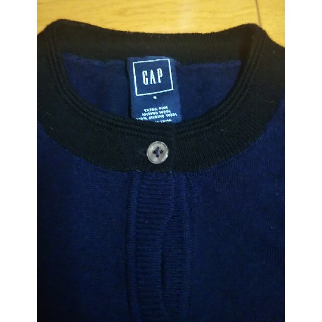 GAP(ギャップ)のGAP バイカラー カーディガン メリノウール100% レディースのトップス(カーディガン)の商品写真