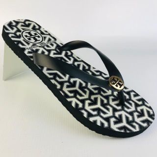 トリーバーチ(Tory Burch)の美品★トリーバーチ★ゴールドアイコン付 ビーチサンダル(23㎝相当)(ビーチサンダル)