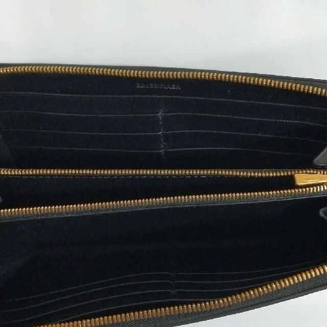 【美品】BALENCIAGA/バレンシア/BB/ジップウォレット/長財布