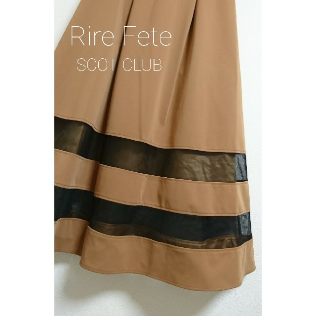 SCOT CLUB(スコットクラブ)の新品 Rire Fete SCOT CLUB シースルー ワンピース レディースのワンピース(ひざ丈ワンピース)の商品写真