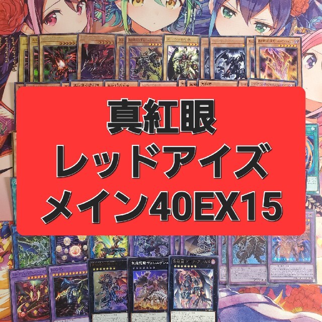 遊戯王　レッドアイズ　本格構築デッキ　スリーブセット