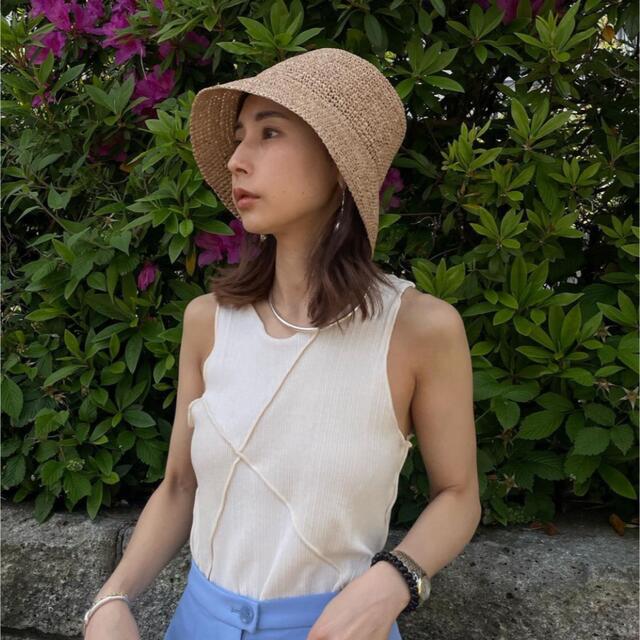 新品未使用タグ付MEDI RAFFIA LADY HAT