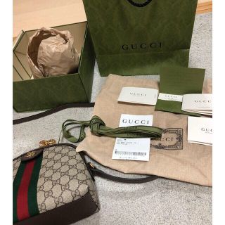 グッチ(Gucci)のＧＧスプリームシェリーラインショルダーバッグ(ショルダーバッグ)