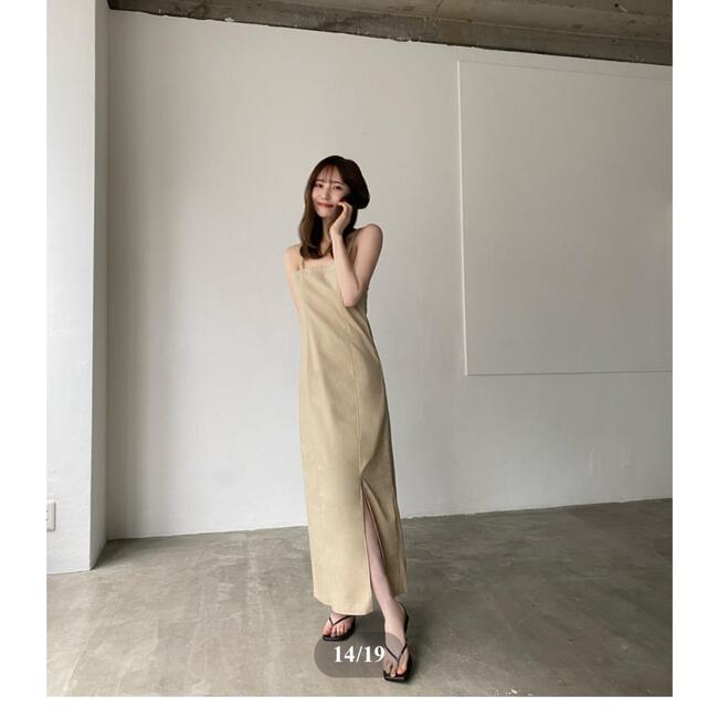 2024激安新作 maison celon thin cami linen dress ロングワンピース