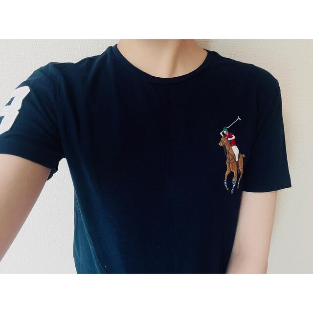 POLO RALPH LAUREN(ポロラルフローレン)のラルフローレン　ナンバリングビックポニーTシャツ　ネイビー レディースのトップス(Tシャツ(半袖/袖なし))の商品写真