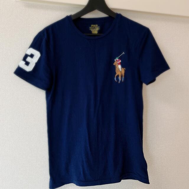 POLO RALPH LAUREN(ポロラルフローレン)のラルフローレン　ナンバリングビックポニーTシャツ　ネイビー レディースのトップス(Tシャツ(半袖/袖なし))の商品写真