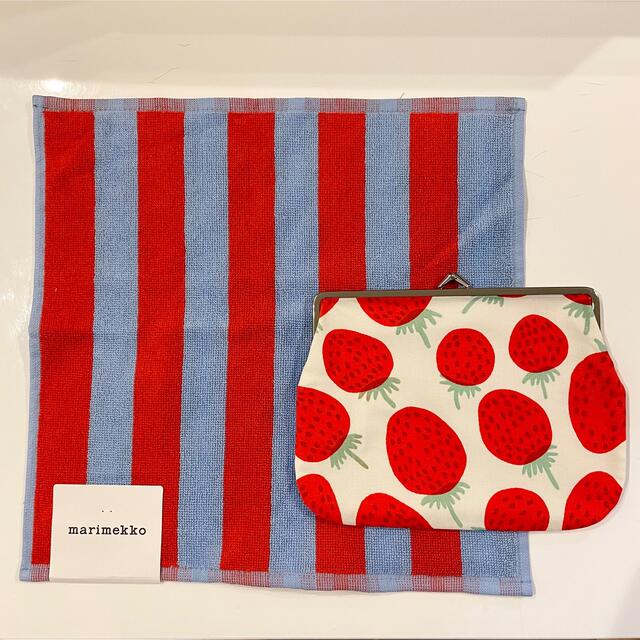 marimekko マリメッコ　完売タオル＋マンシッカポーチ　新品送料込