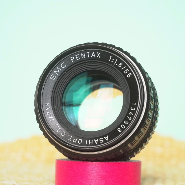 フィルムカメラSMC PENTAX-M 55mm f1.8 オールドレンズ Kマウント#908