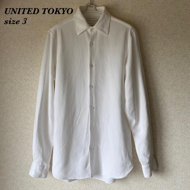 UNITED TOKYO(ユナイテッド　トウキョウ) 白　コットン　長袖シャツ メンズのトップス(シャツ)の商品写真