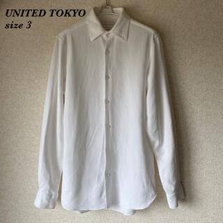UNITED TOKYO(ユナイテッド　トウキョウ) 白　コットン　長袖シャツ(シャツ)