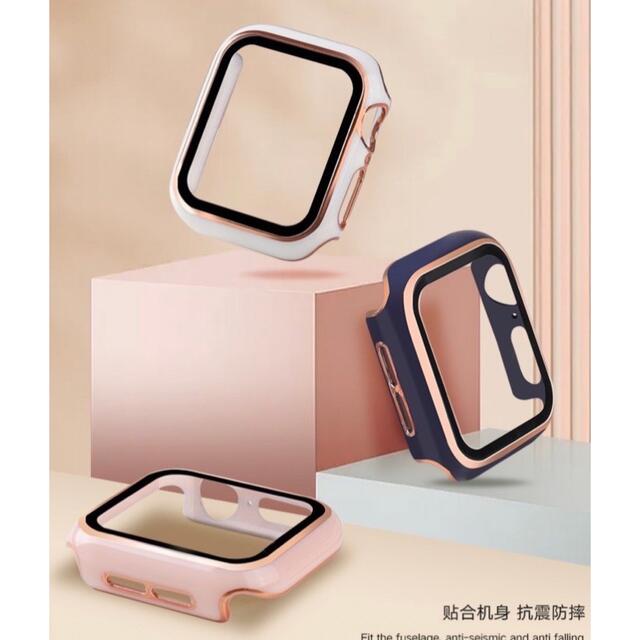 専用　Apple Watch カバー   ピンク　40mm  ゴールドフレーム スマホ/家電/カメラのスマホアクセサリー(モバイルケース/カバー)の商品写真