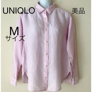 ユニクロ(UNIQLO)のUNIQLO プレミアムリネンシャツ　美品(シャツ/ブラウス(長袖/七分))