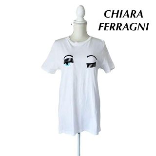 キアラフェラーニ(Chiara Ferragni)のCHIARA FERRAGNIキアラフェラーニ　刺繍　Tシャツ　サイズM(Tシャツ(半袖/袖なし))