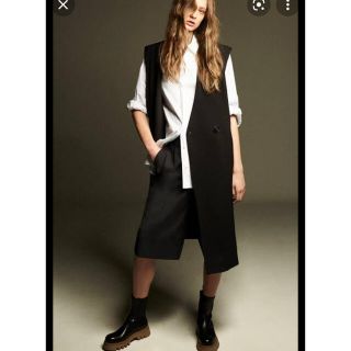 ザラ(ZARA)のZARA ロングダブルベスト(ベスト/ジレ)