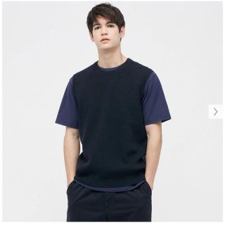 ユニクロ(UNIQLO)のUNIQLO ウォッシャブルクルーネックベスト(ベスト)