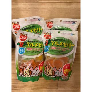 小動物用　グルメゼリー4袋(ペットフード)