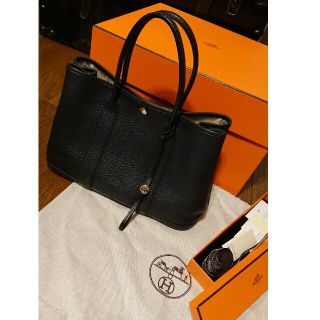 エルメス(Hermes)のエルメス ガーデンパーティーtpm 黒(トートバッグ)