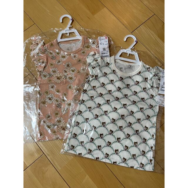 UNIQLO(ユニクロ)の発送前セール。ポール&ジョー　2セット100㎝ キッズ/ベビー/マタニティのキッズ服女の子用(90cm~)(Tシャツ/カットソー)の商品写真