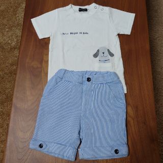 ベベ(BeBe)のべべ 半袖Tシャツ＆短パン セット【90】男の子(Tシャツ/カットソー)