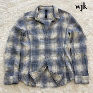 ダブルジェーケー(wjk)の【即完売品】 WJK ダブルジェイケイ ホックシャツ フック チェックシャツ(シャツ)