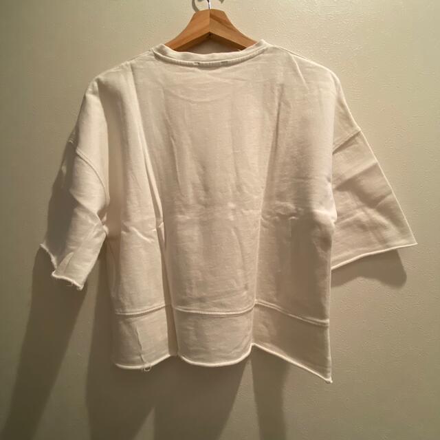 ZARA ホワイト シャツ レディースのトップス(Tシャツ(半袖/袖なし))の商品写真
