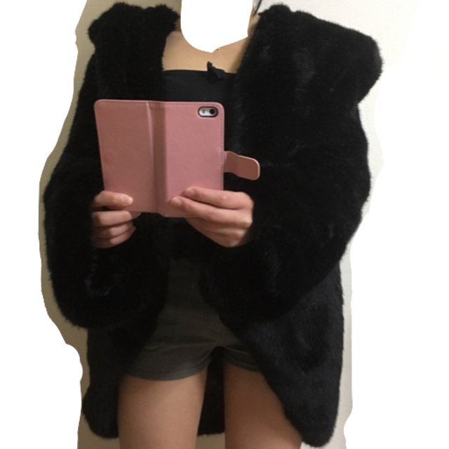 DaTuRa(ダチュラ)のお値下げ中♡DaTuRaコートのブラック レディースのジャケット/アウター(毛皮/ファーコート)の商品写真