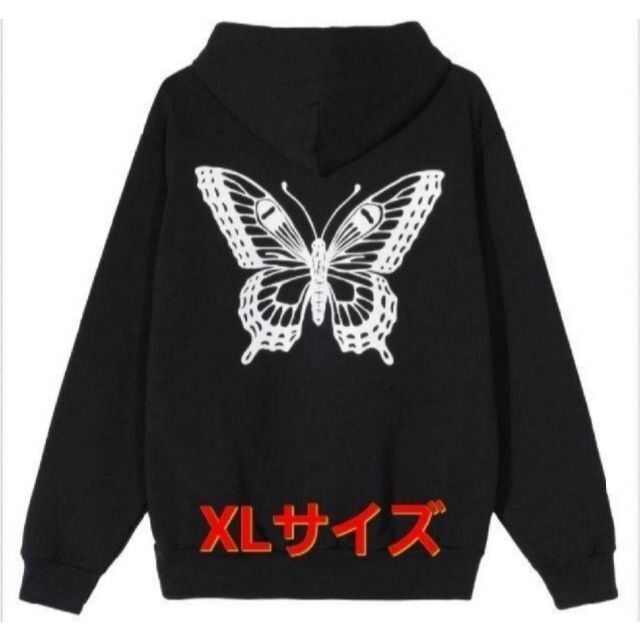 XLサイズ GDC BUTTERFLY HOODY BLACK 2F1