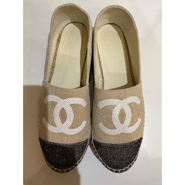 靴/シューズCHANEL シャネル　エスパドリーユ