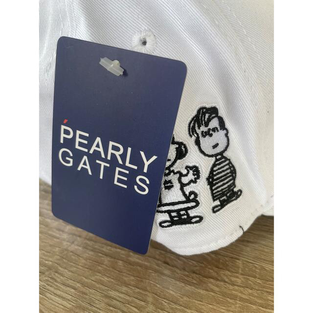 PEARLY GATES(パーリーゲイツ)の新品　バーリーゲイツ　スヌーピー　キャップ　ホワイト スポーツ/アウトドアのゴルフ(その他)の商品写真