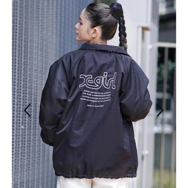 X-girl(エックスガール)のX-girl  LOGO REVERSIBLE COACH JACKET レディースのジャケット/アウター(ナイロンジャケット)の商品写真