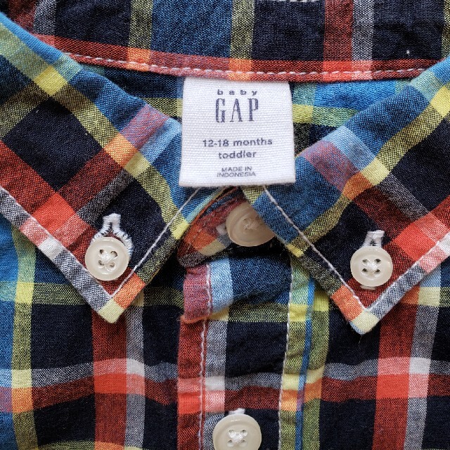 babyGAP(ベビーギャップ)のポロシャツ  長袖　babygap  80cm キッズ/ベビー/マタニティのベビー服(~85cm)(シャツ/カットソー)の商品写真