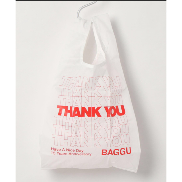 BAGGU(バグゥ)のレア！★ BAGGU 15周年記念限定モデル THANK YOU ★ レディースのバッグ(エコバッグ)の商品写真