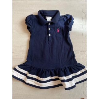 ポロラルフローレン(POLO RALPH LAUREN)の【ラルフローレ】24Mネイビーポロワンピース(ワンピース)