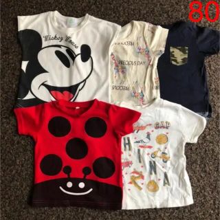 ギャップ(GAP)の男の子 80 Ｔシャツ 5枚セット まとめ売り 夏 半袖(Ｔシャツ)