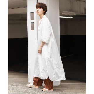 ニコアンド(niko and...)の【新品】niko and… マーセワイヤー入りビッグショートシャツワンピース(ロングワンピース/マキシワンピース)